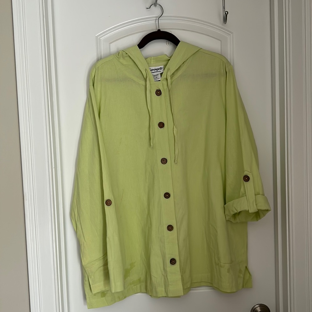 NWT Serengeti 100% Cotton Hooded Jacket